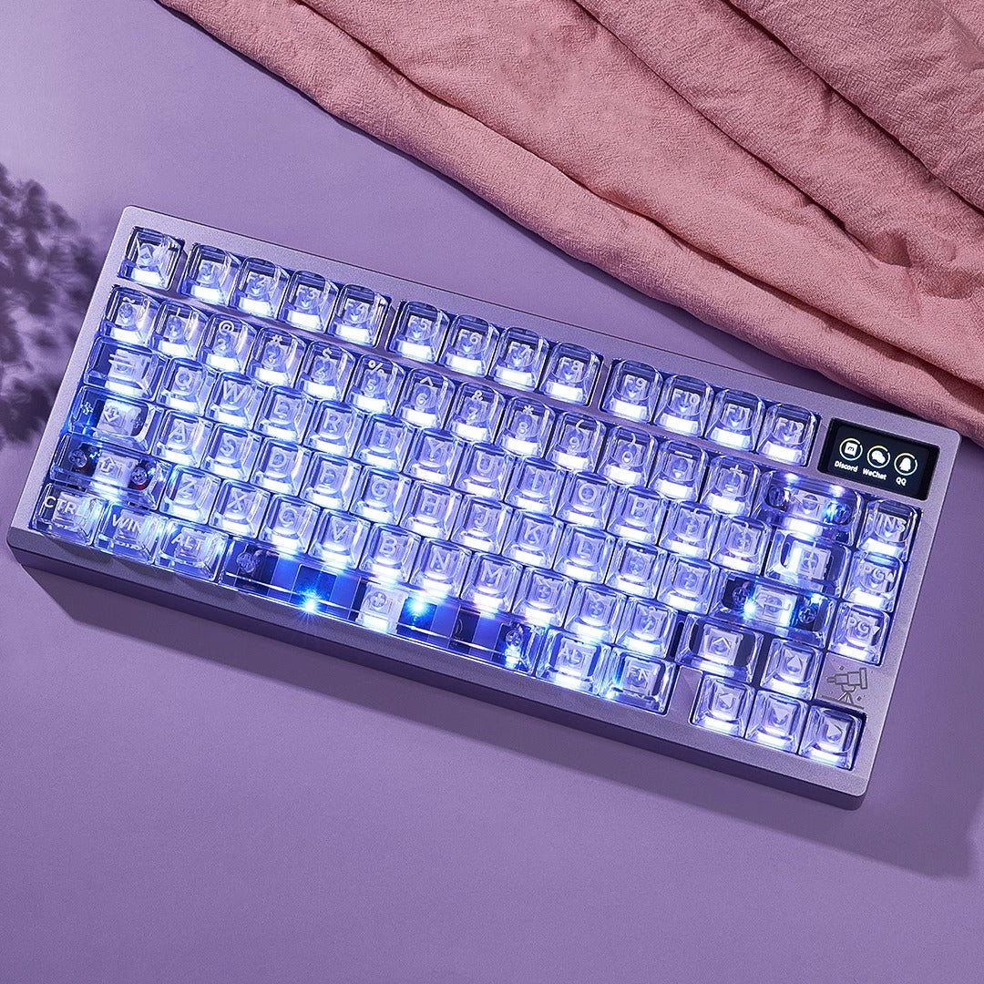 Wuque Studio Amber Transparent Keycap Set, OSA profile