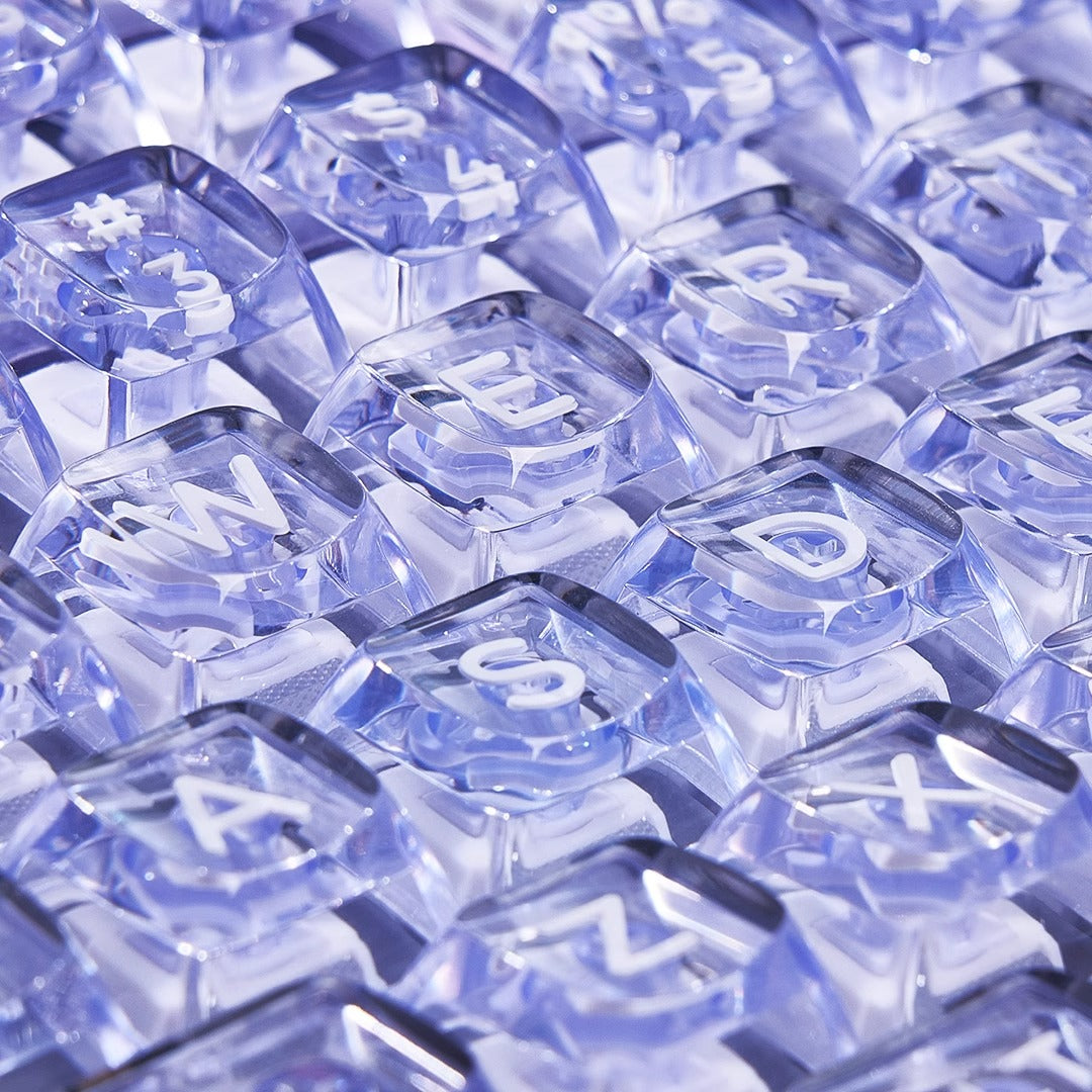 Wuque Studio Amber Transparent Keycap Set, OSA profile