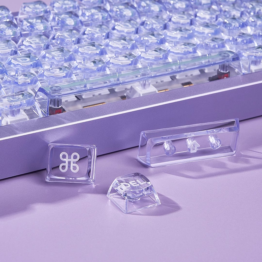 Wuque Studio Amber Transparent Keycap Set, OSA profile