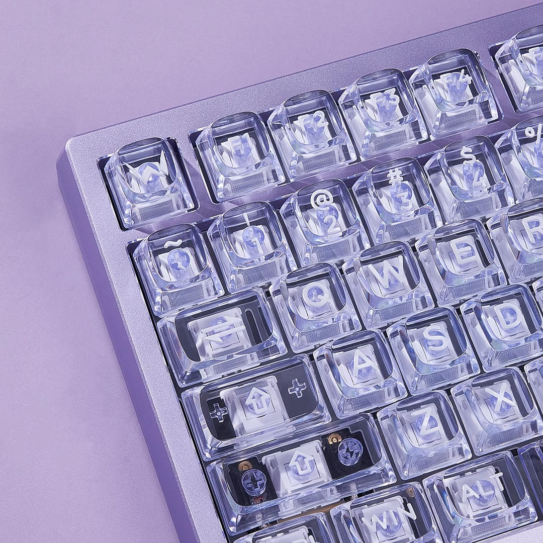 Wuque Studio Amber Transparent Keycap Set, OSA profile