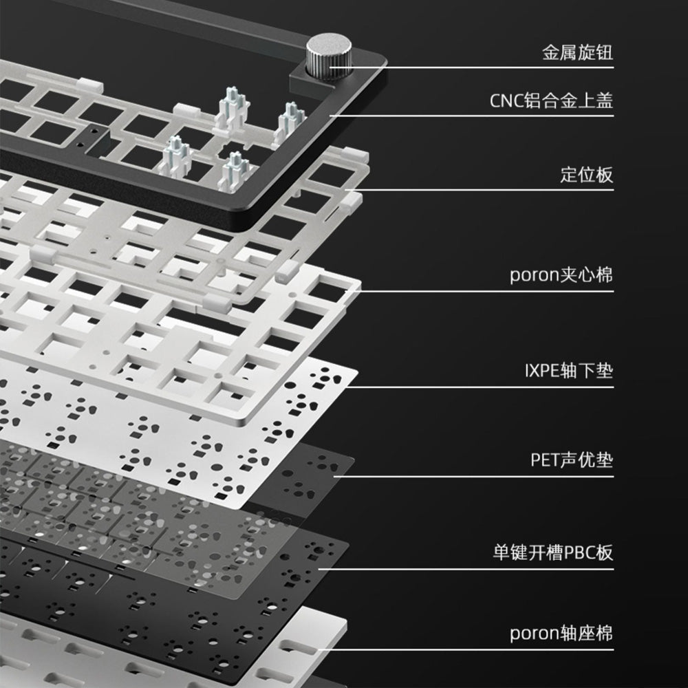 Xinmeng A66 65% Aluminum Mechanical Keyboard