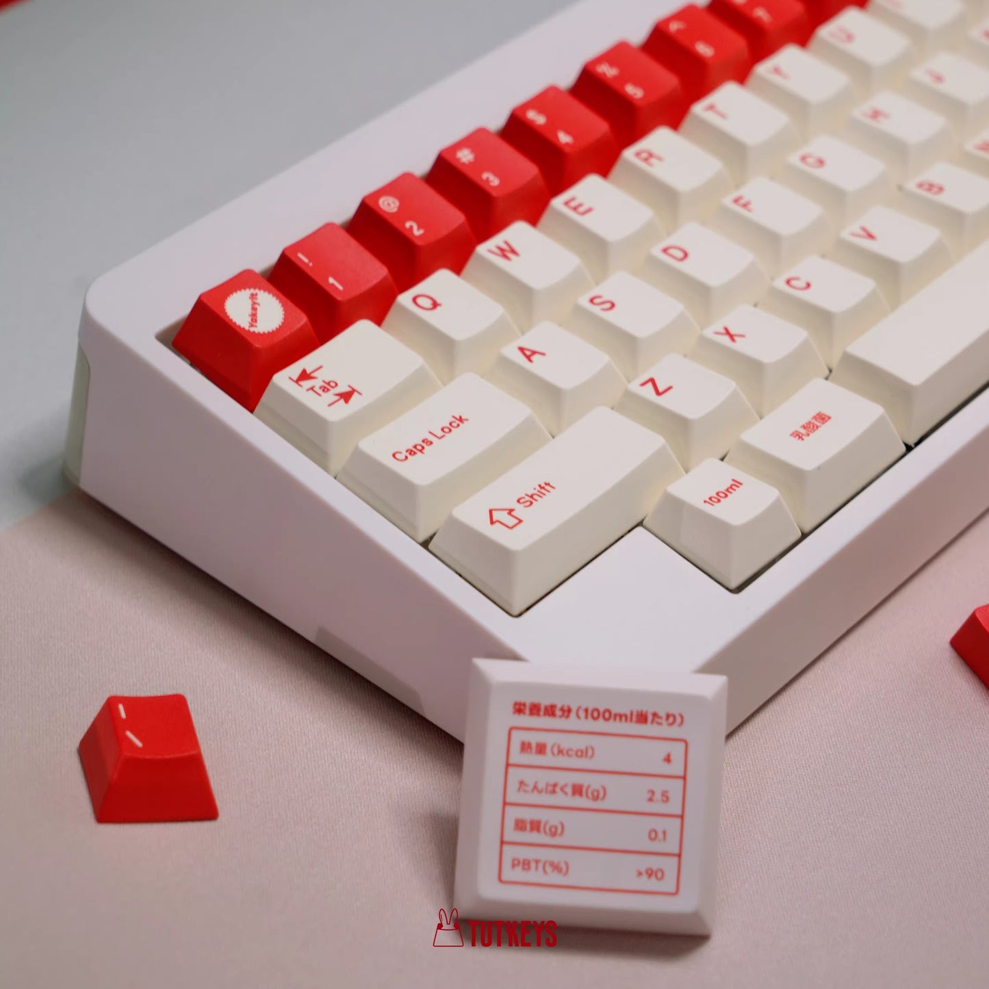 TUT Yakeylt R2 Keycap Set, Cherry Profile, Dye Sub PBT Key Cap Set