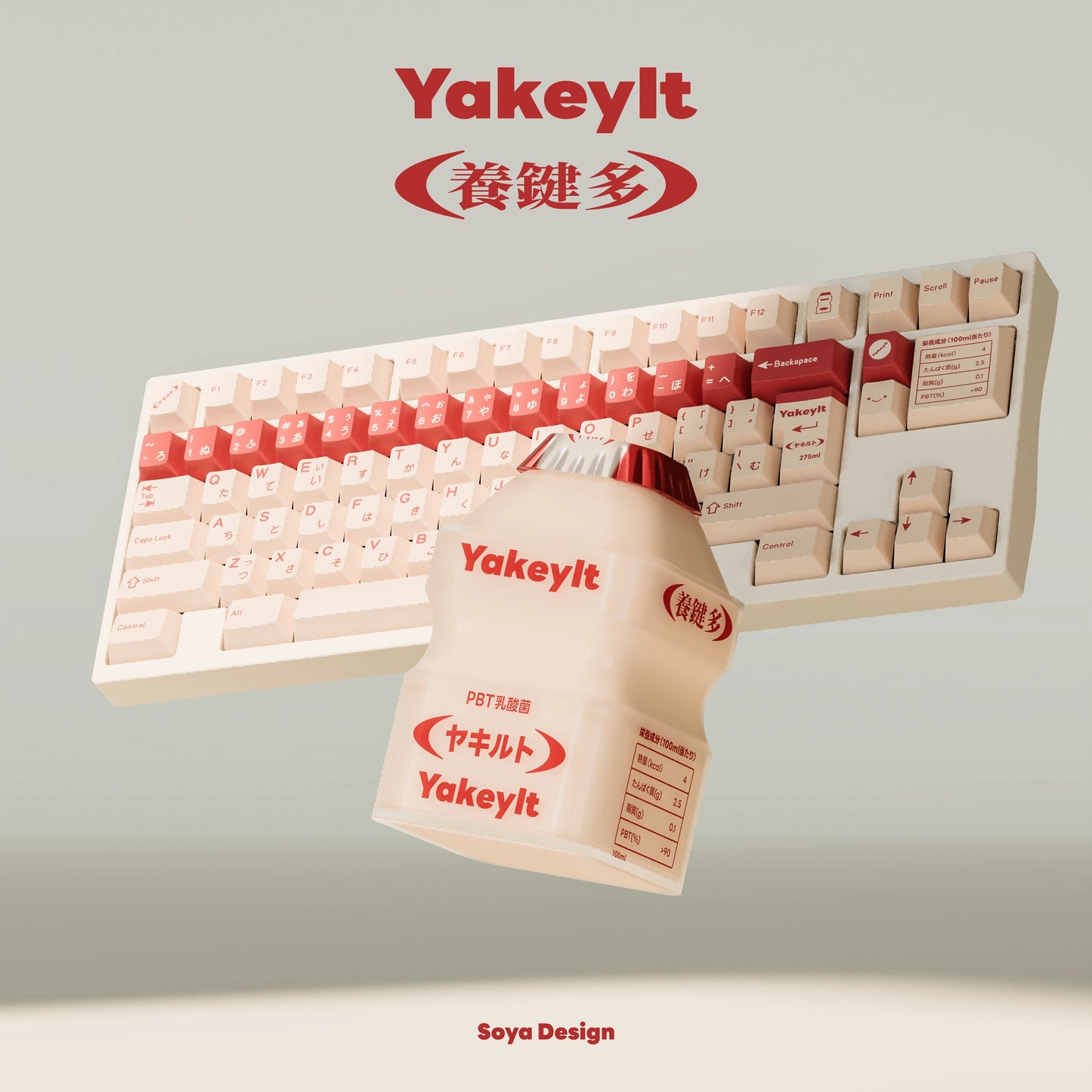 TUT Yakeylt R2 Keycap Set, Cherry Profile, Dye Sub PBT Key Cap Set