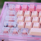 Yakeylt Pink Keycap Set, Cherry Profile, Dye Sub PBT Key Cap Set
