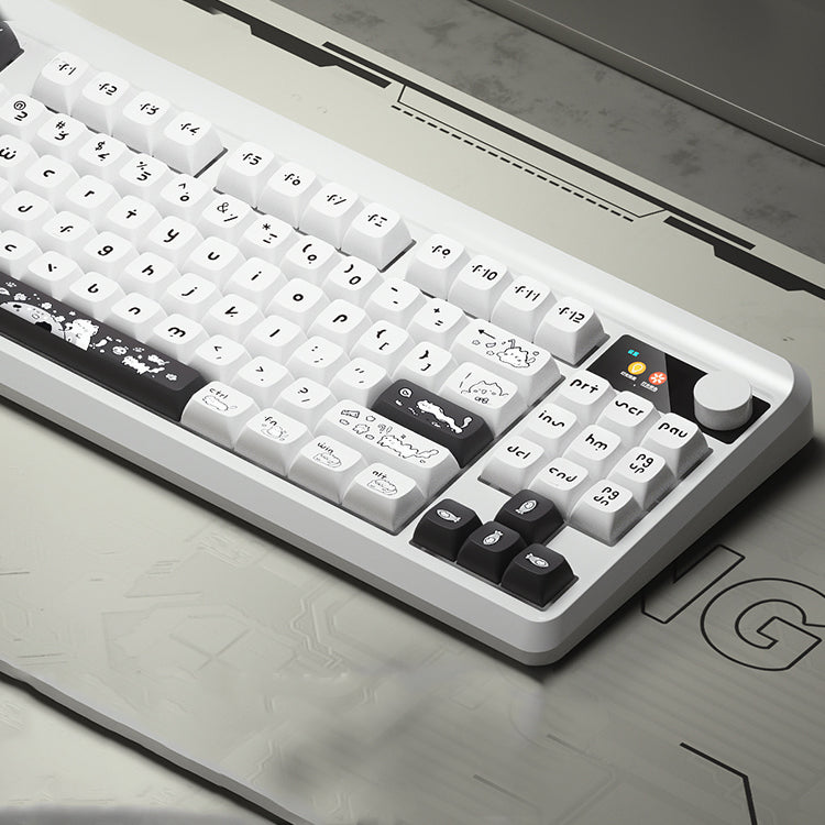 iBlancod YK830 Pro TKL Mechanical Keyboard with Knob & Screen Barebone