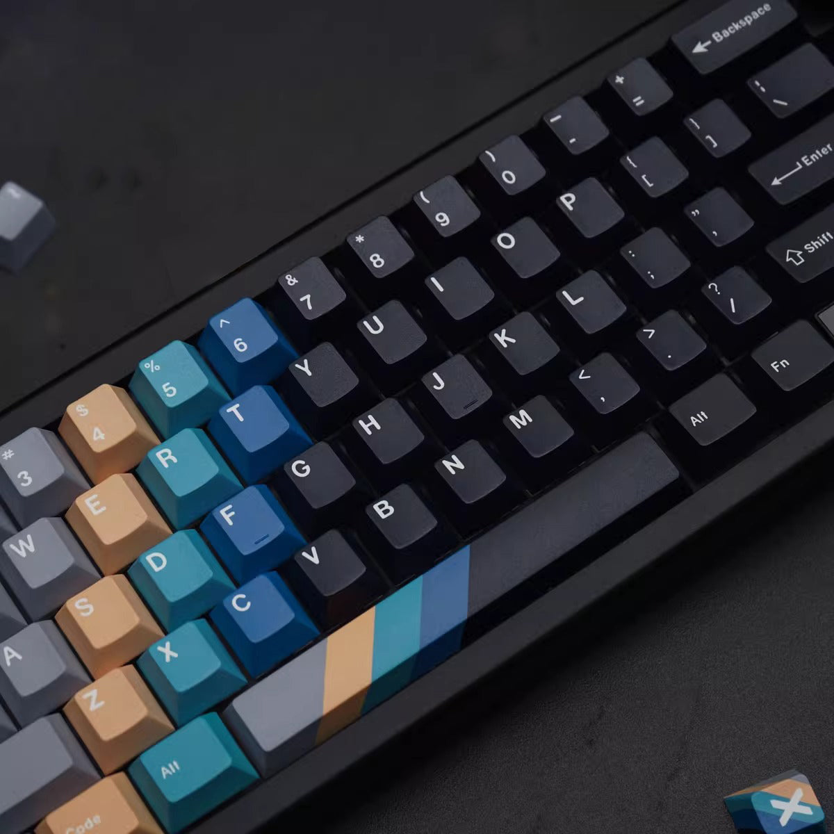 YMDK 1988 Gradient Keycap Set, Cherry Profile, Dye Sub PBT